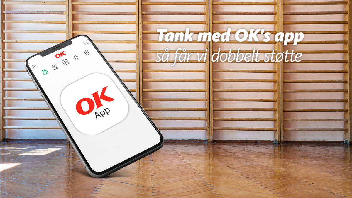 Tank med OK's app og få dobbelt støtte