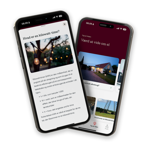 Læs mere om el i OK Hjem-appen