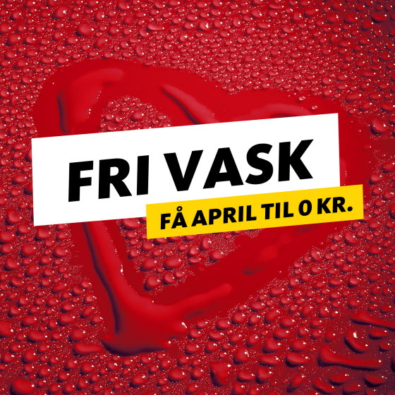 Få OK Fri Vask - april måned til 0 kr.