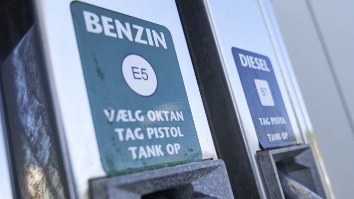 Tankpistoler for E5-benzin og B7-diesel