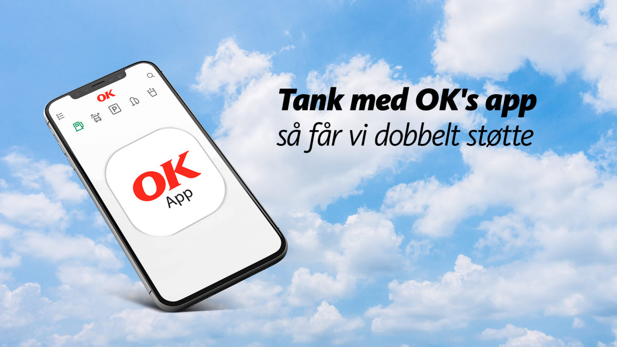 Tank med OK's app og få dobbelt støtte