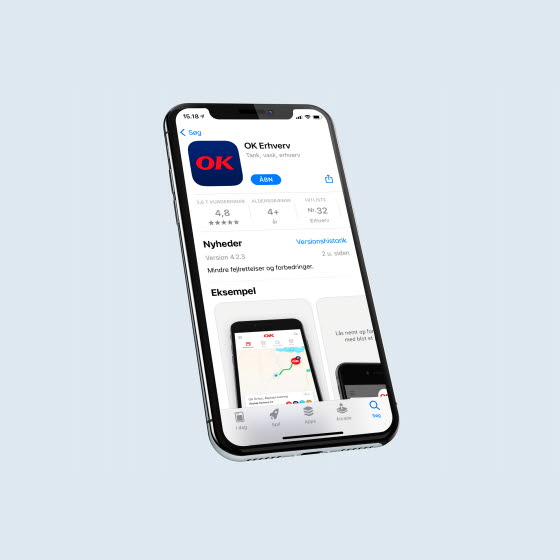 Hent OK's app til erhverv