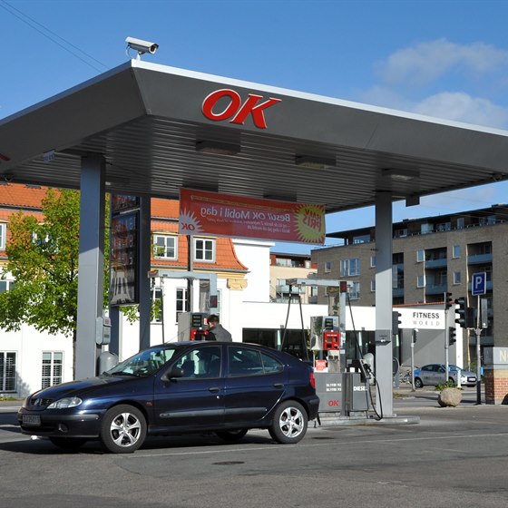 OK-tankstation på Nørrebro i København