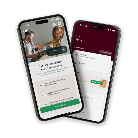Flyt din elaftale i OK Hjem-appen