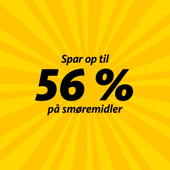 Spar helt op til 56 % på smøremidler fra OK