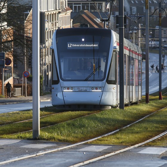 Letbane-tog på vej i Aarhus