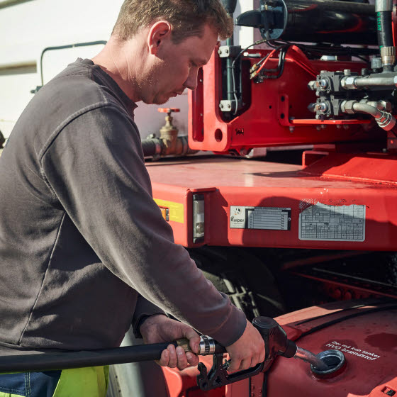 Tank HVO-diesel hos OK