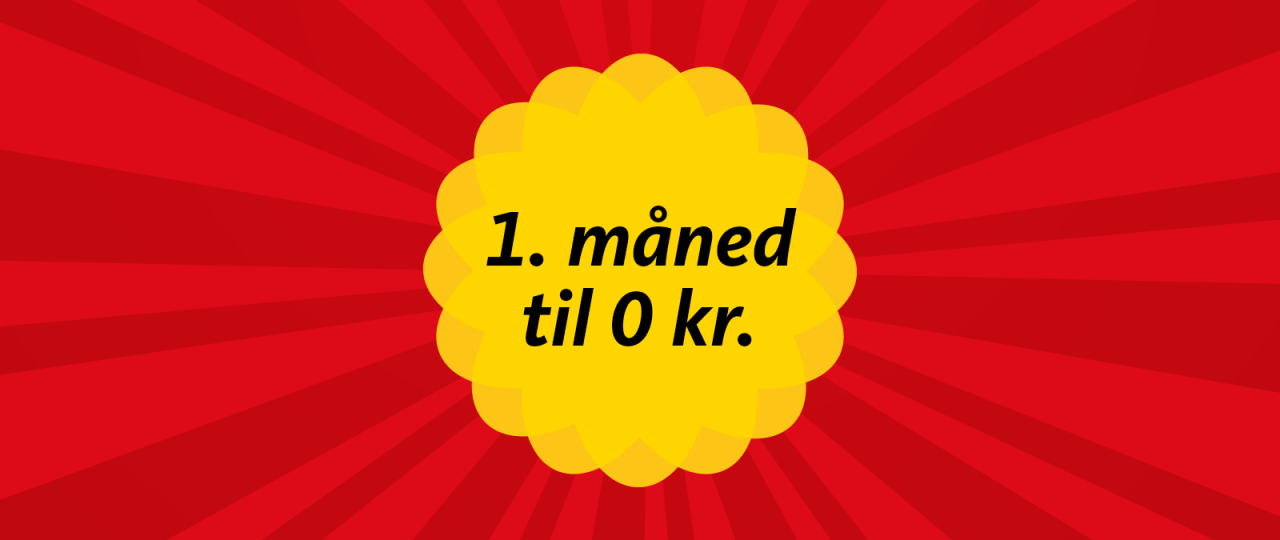 Få første måned til 0 kroner hos OK