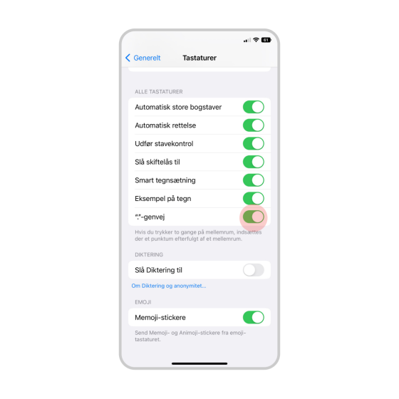Genveje på mobiltelefon