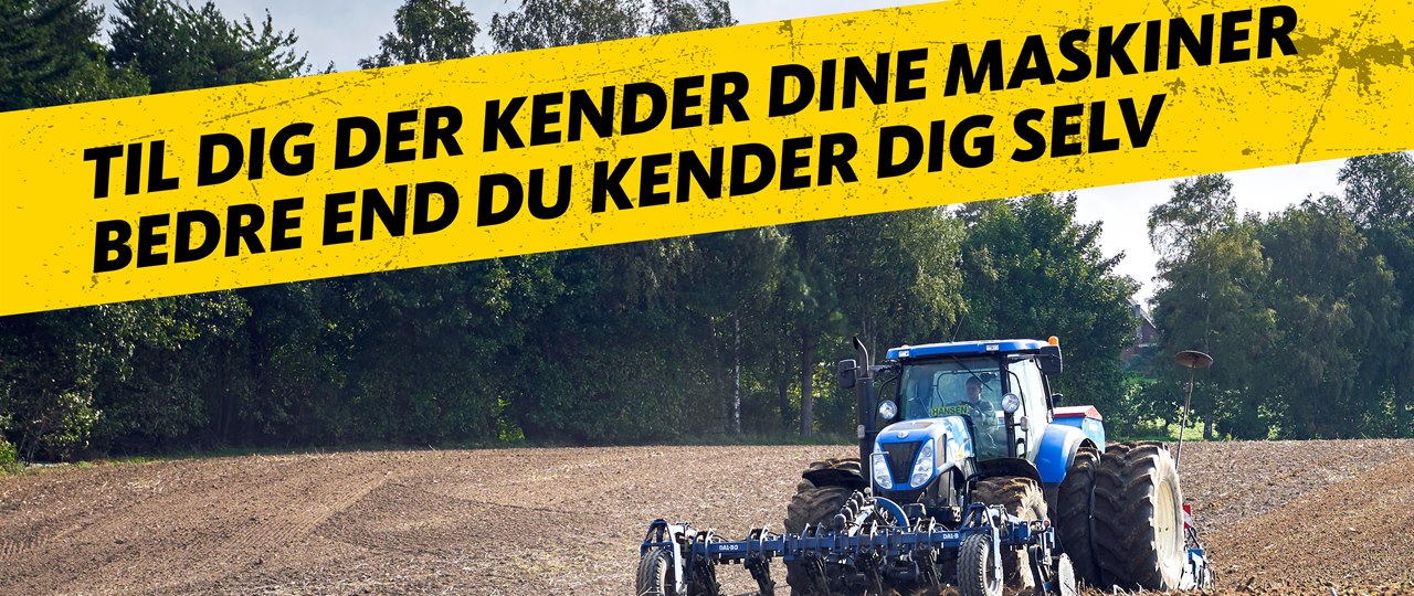 Traktor på mark