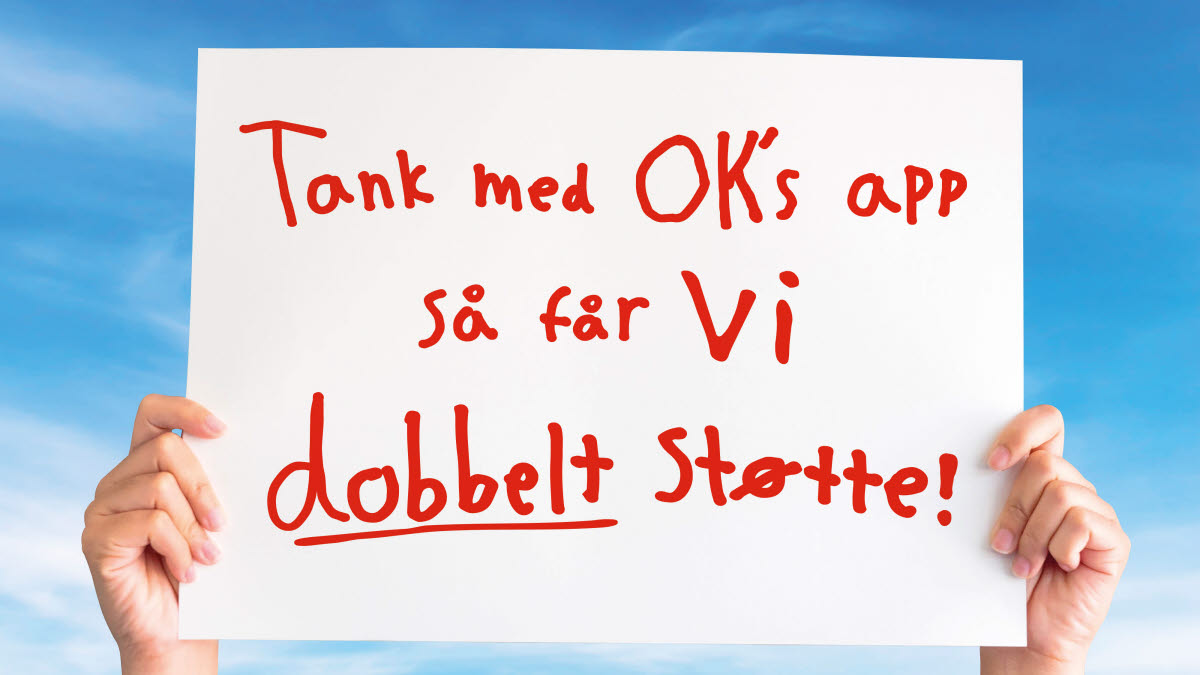 Dobbelt støtte på skilt