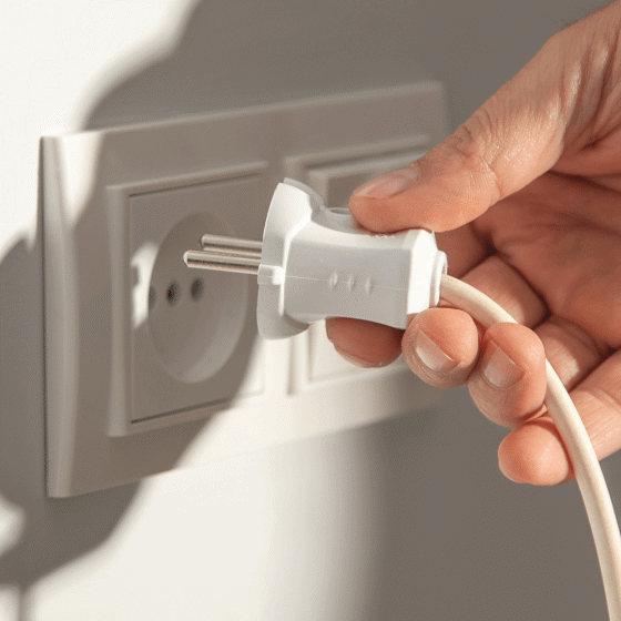 Ledning i stikkontakt