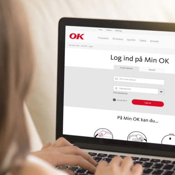 Log ind på Min OK