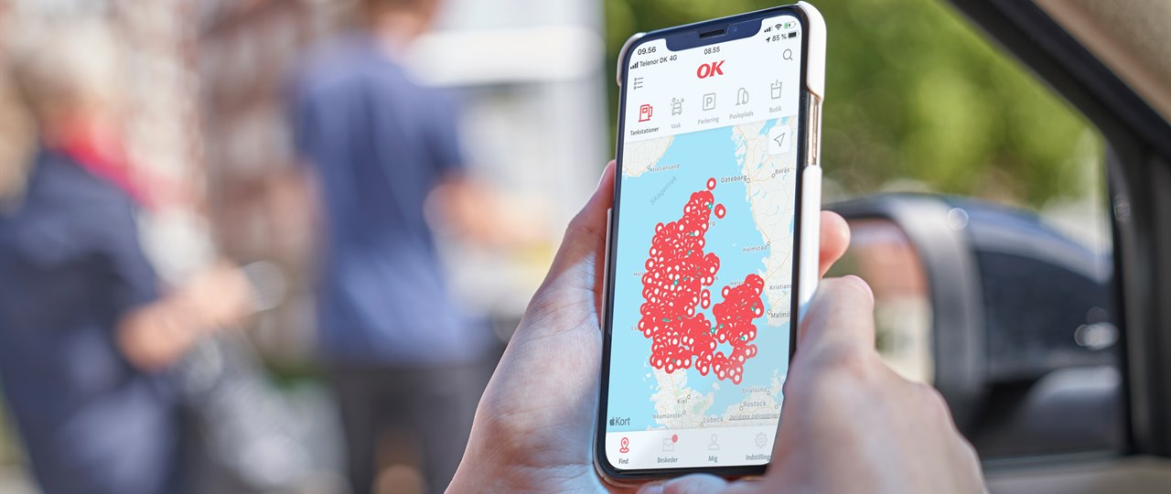 OK-appen viser alle tankstationer