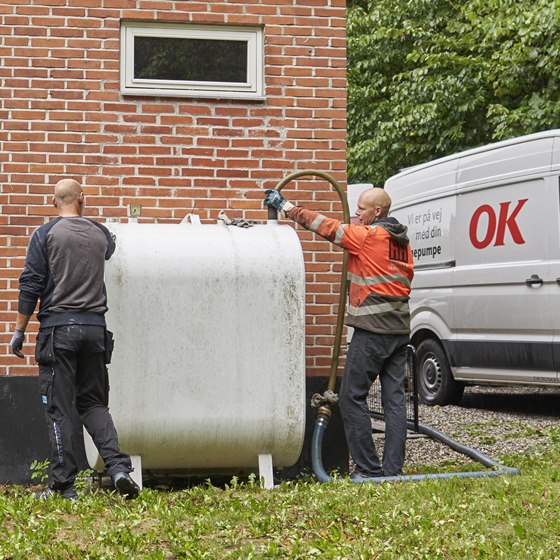 OK kan stå for fjernelse af din gamle olietank