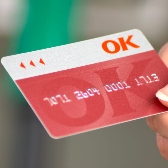 Få et gratis OK Benzinkort