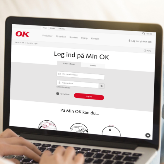 Log ind på Min OK