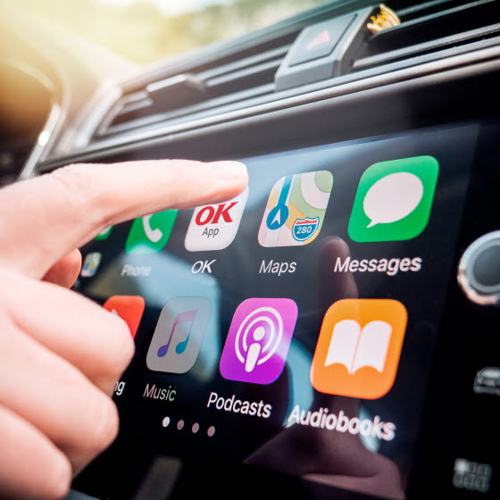 Brug Apple Carplay med OK's app