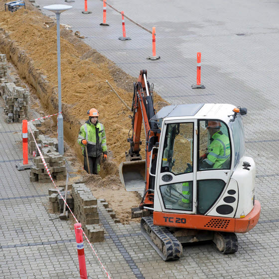 Ladeløsninger til boligforeninger gravearbejde