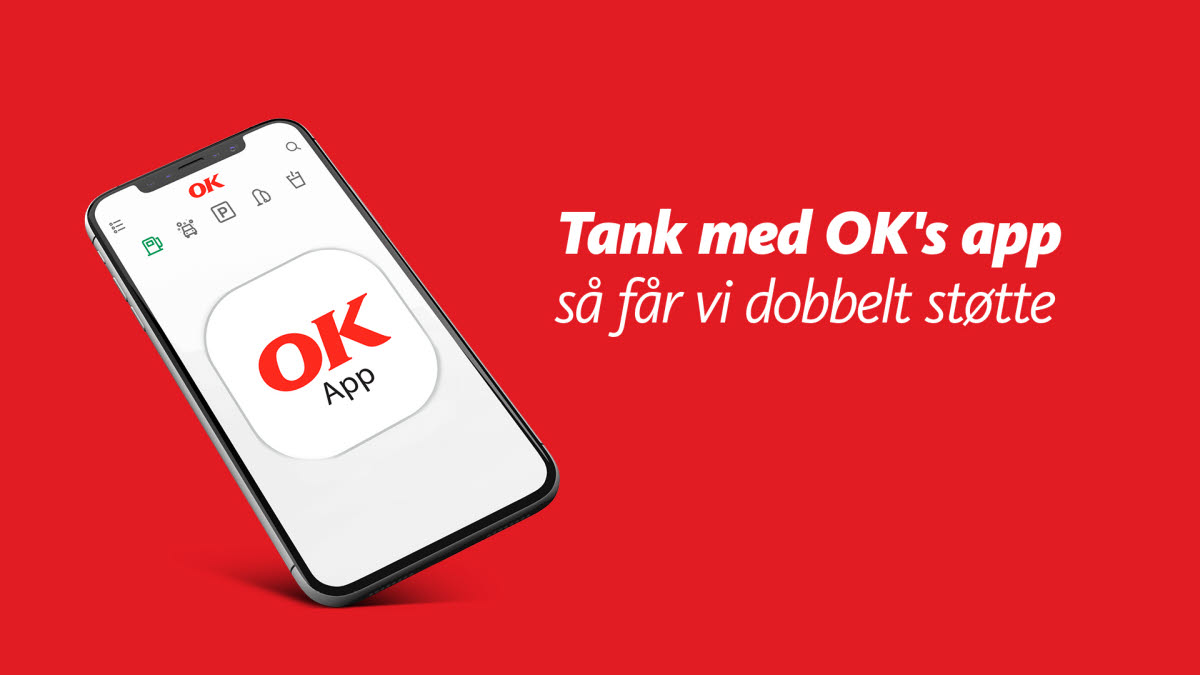 Tank med OK's app og få dobbelt støtte