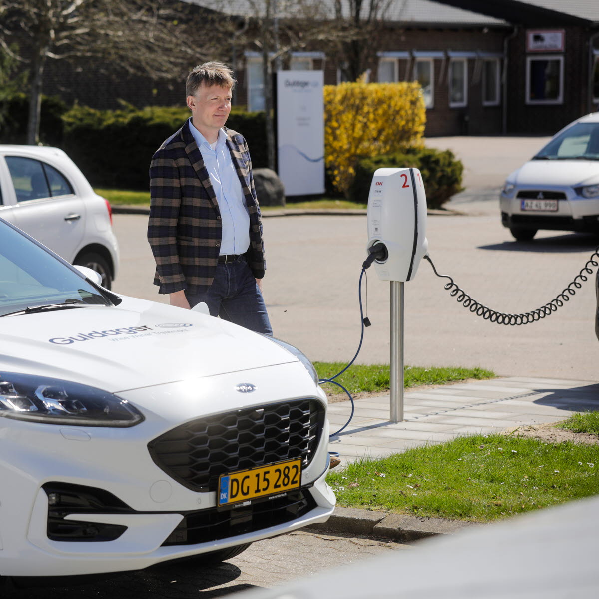 Guldager har fået en ladeløsning fra OK