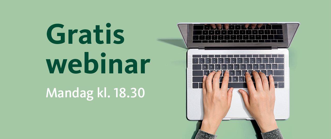 Webinar pc med hænder