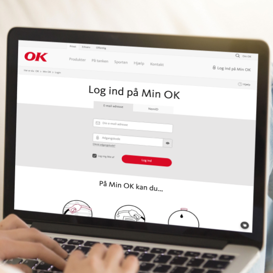 Log ind på Min OK