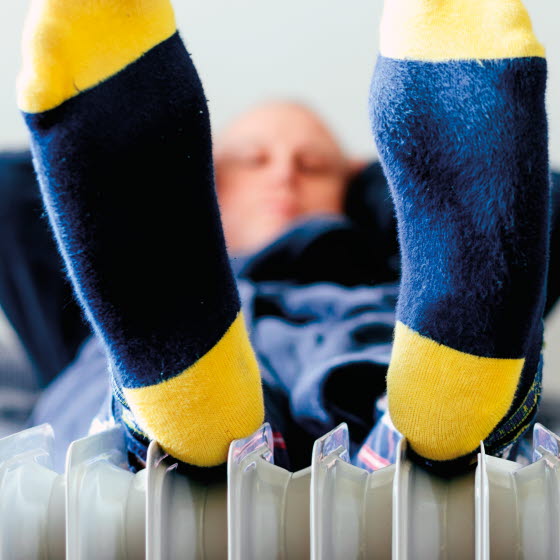 Fødder på radiator