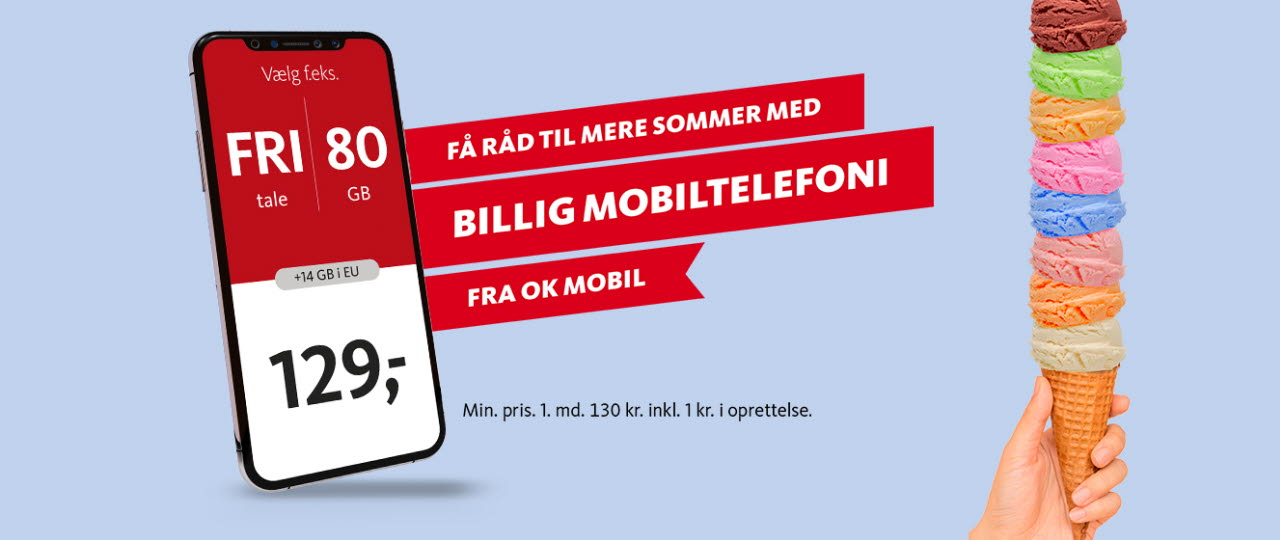 Få billig mobiltelefoni med OK Mobil