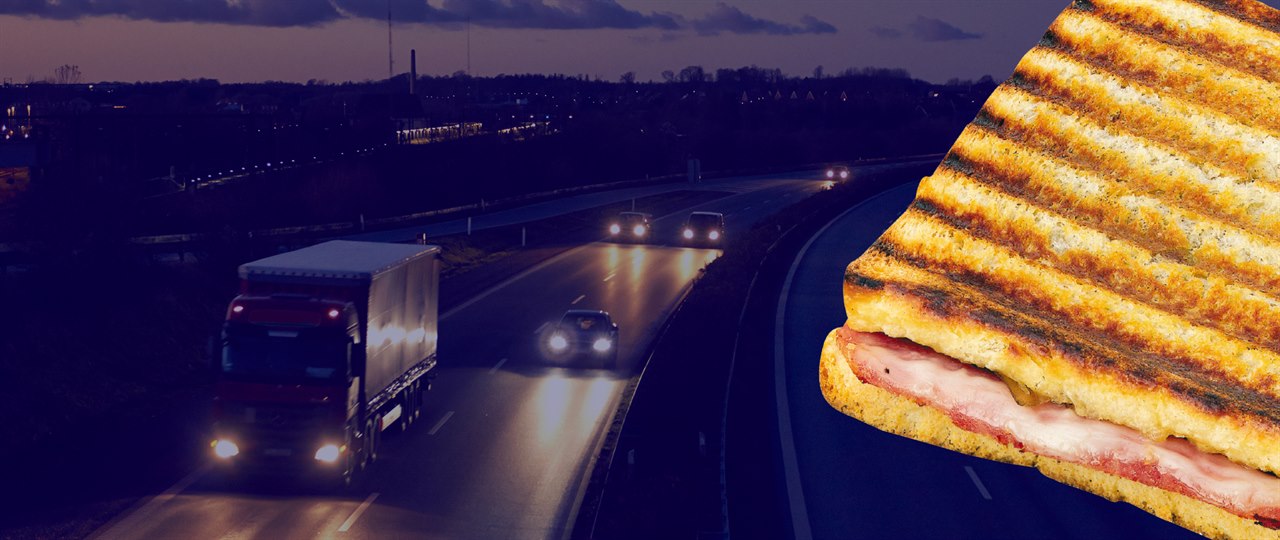 Lastbil med toast - Transportmesse 2019