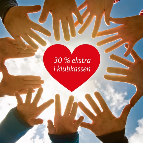 Få 30% ekstra i klubkassen