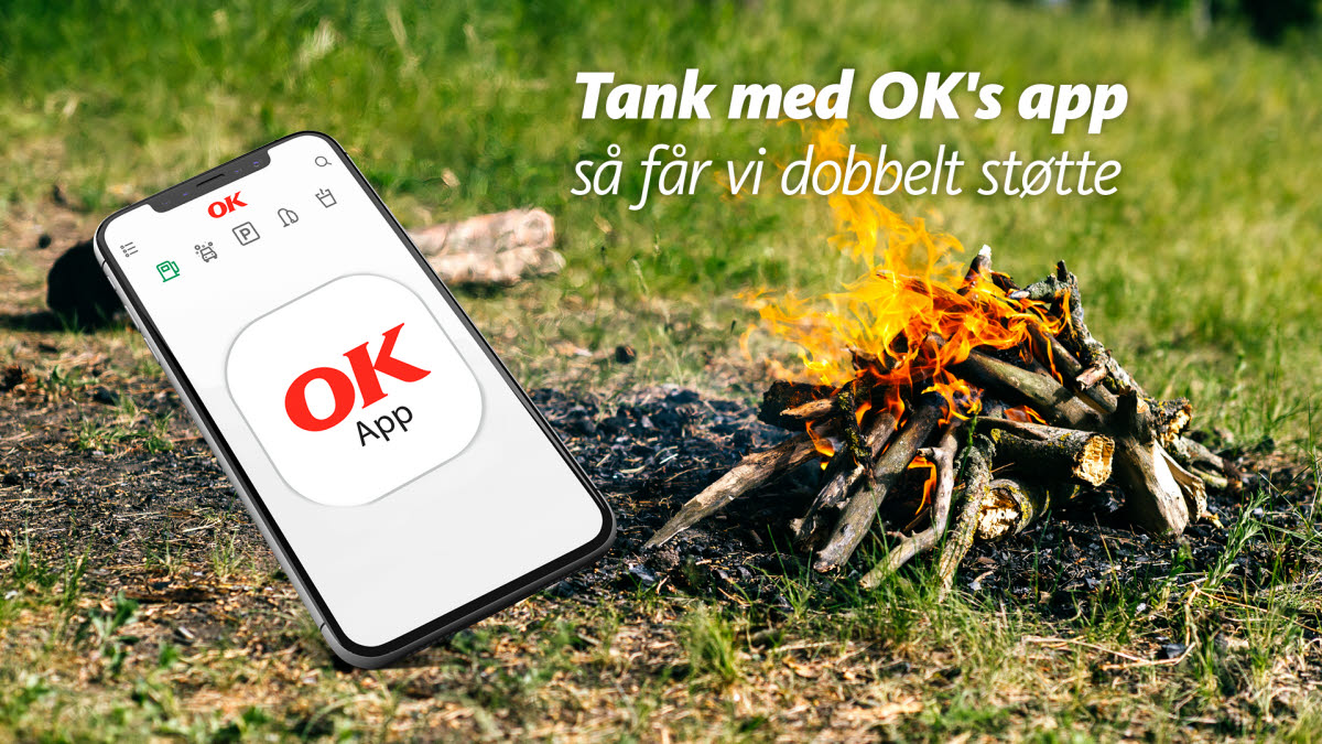 Tank med OK's app og få dobbelt støtte